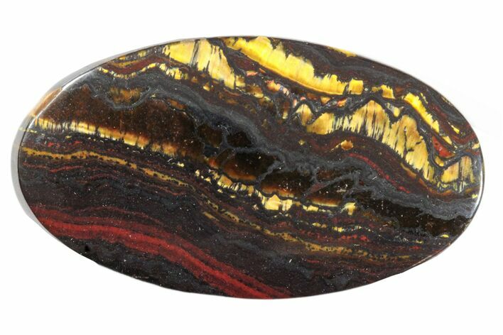 Tiger Iron Stromatolite Oval Cabochon #171322